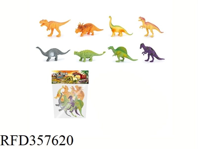 8PCS 5 INCH DINOSAUR SET