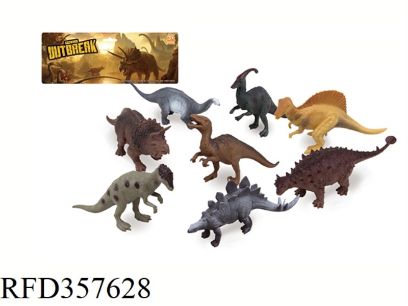 8PCS 5 INCH DINOSAUR SET