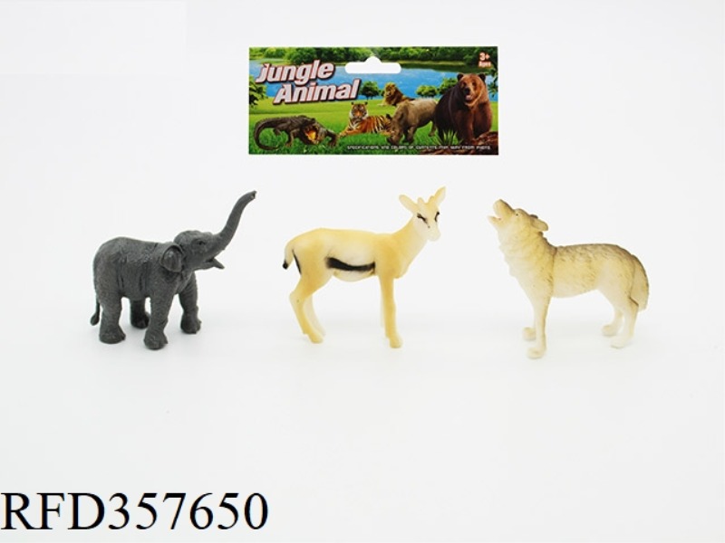 4PCS 9-INCH DINOSAUR WITH TREE SET