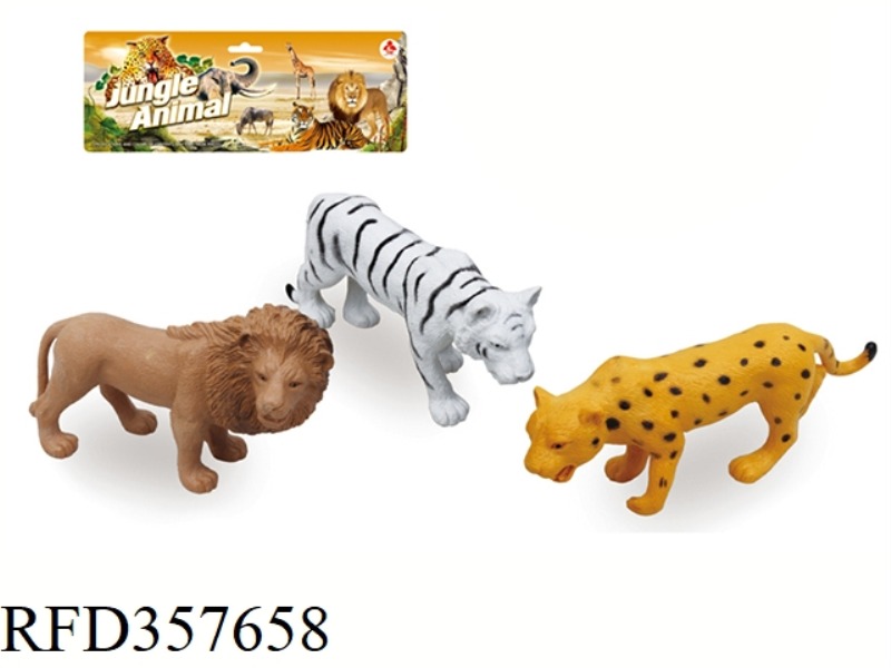 3PCS 5 INCH WILD ANIMAL SET
