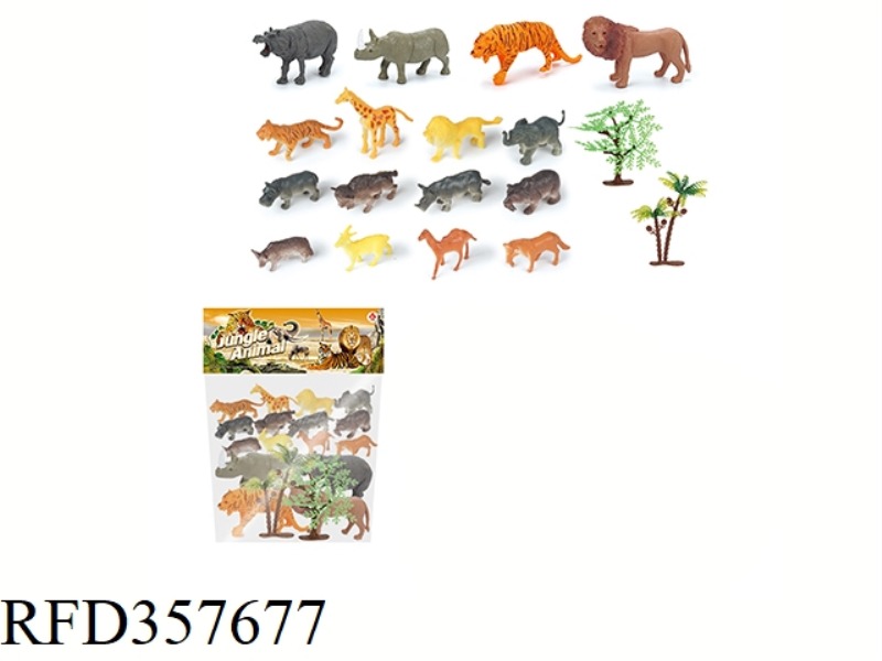 16PCS 2-4 INCH SOLID WILD SET
