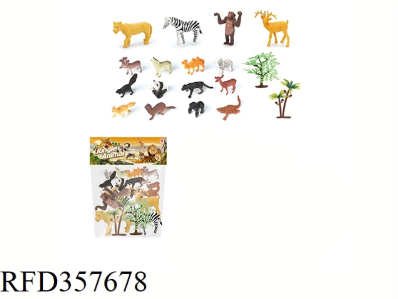 16PCS 2-4 INCH SOLID WILD SET