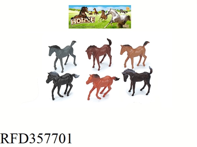 6PCS 5 INCH HORSE SUIT