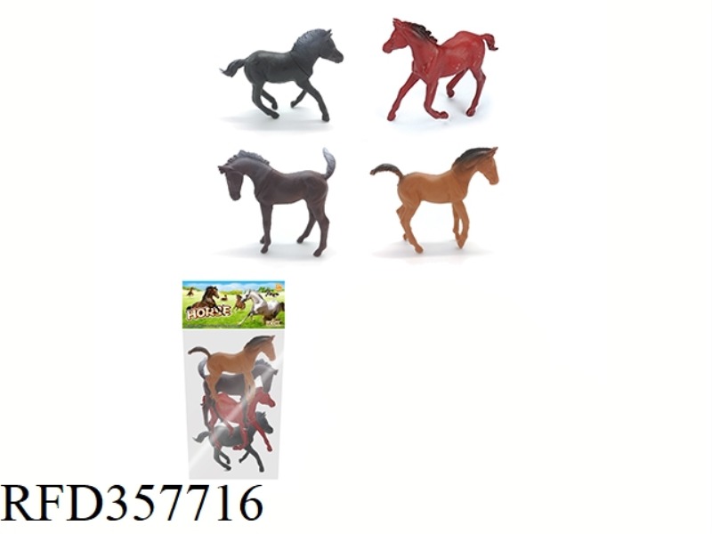 4PCS 4 INCH HORSE SUIT