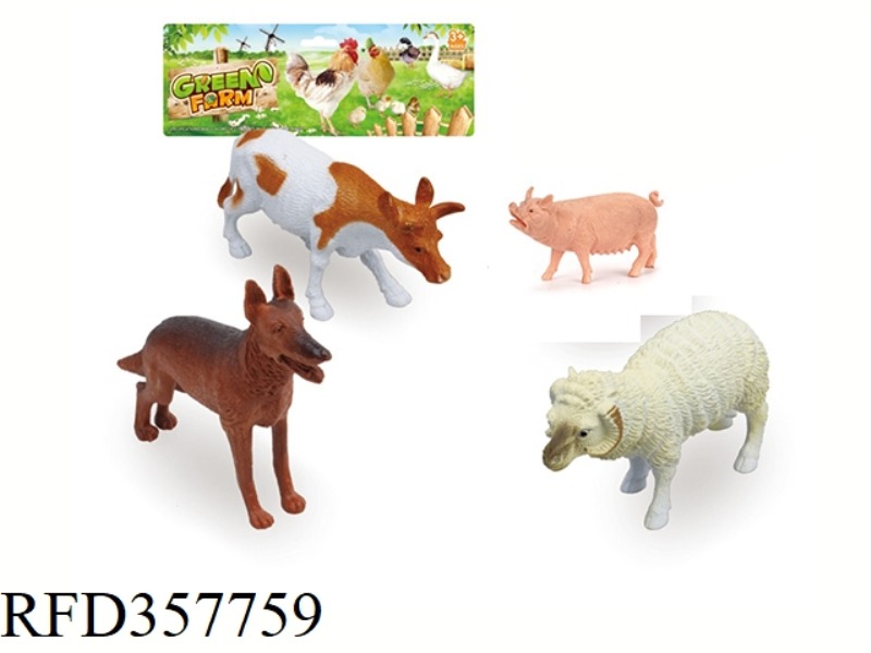 4PCS 5 INCH POULTRY ANIMAL SET