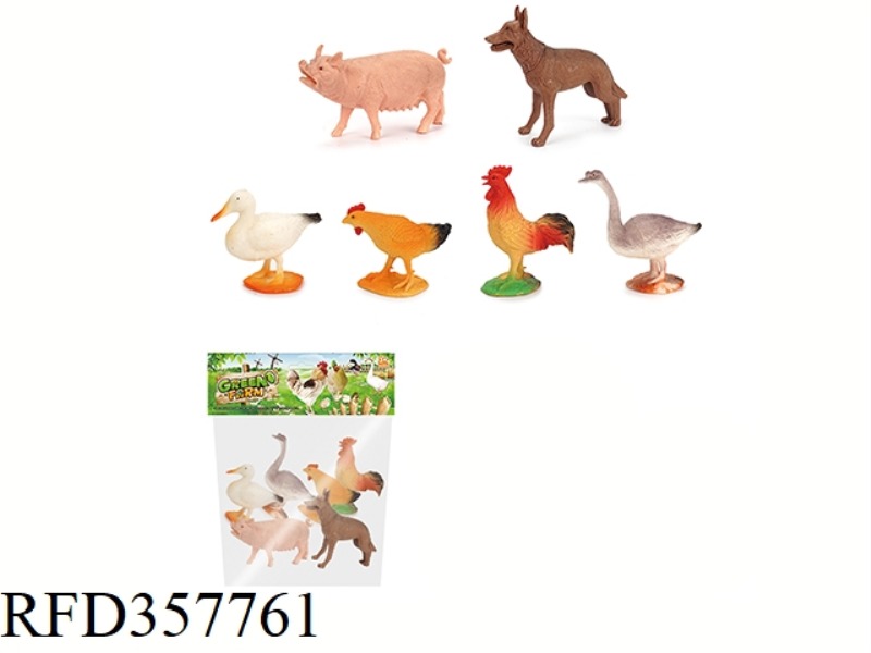 6PCS 5 INCH POULTRY ANIMAL SET