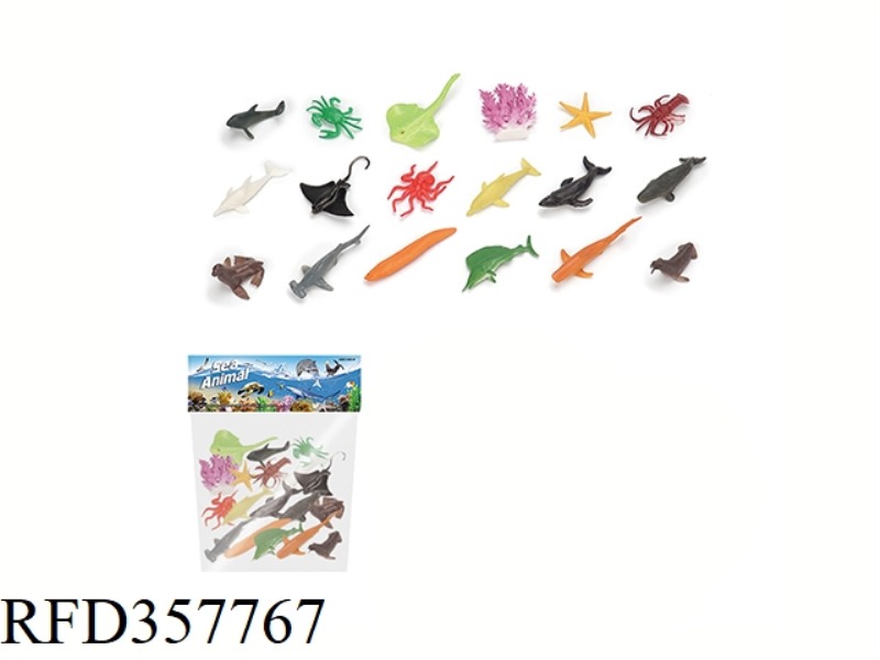 18 PIECES OF MINI SEA ANIMAL PACKAGE