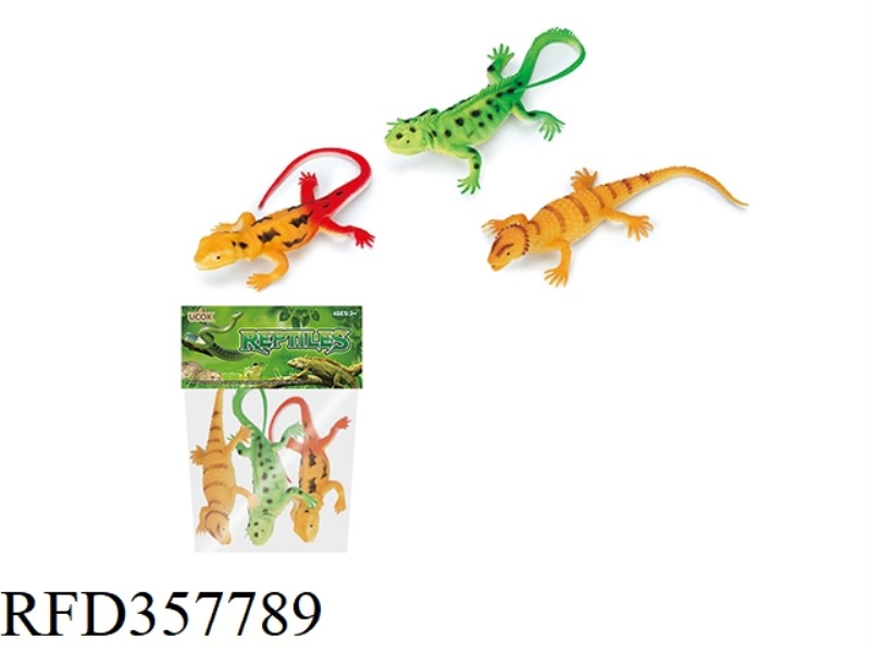 3PCS 10 INCH LIZARD ANIMAL SET