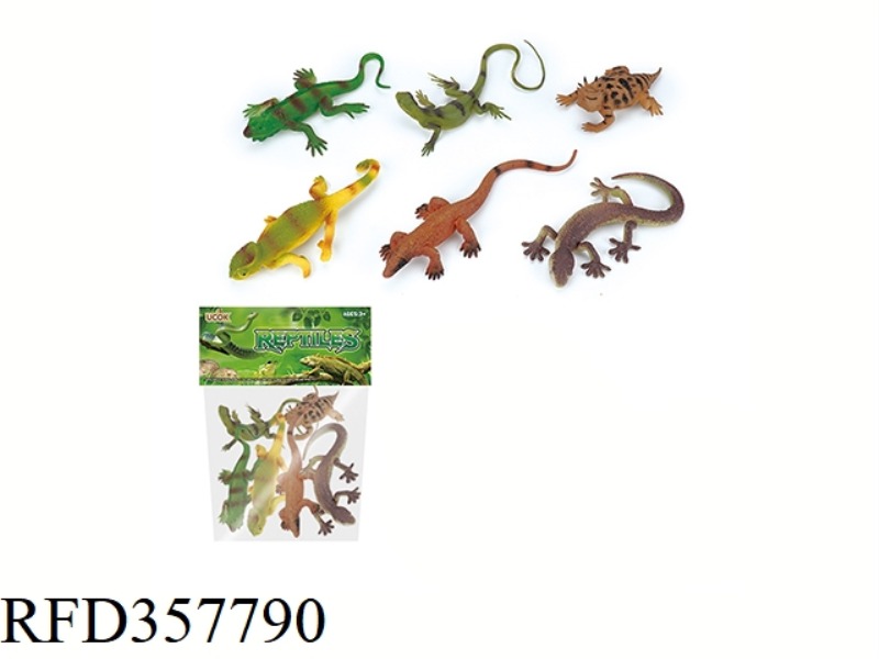 6PCS 9 INCH LIZARD SET