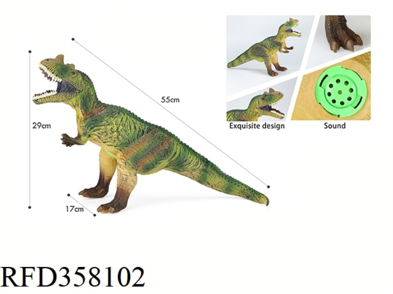 COTTON CERATOSAURUS WITH IC SOUNDING ENAMEL