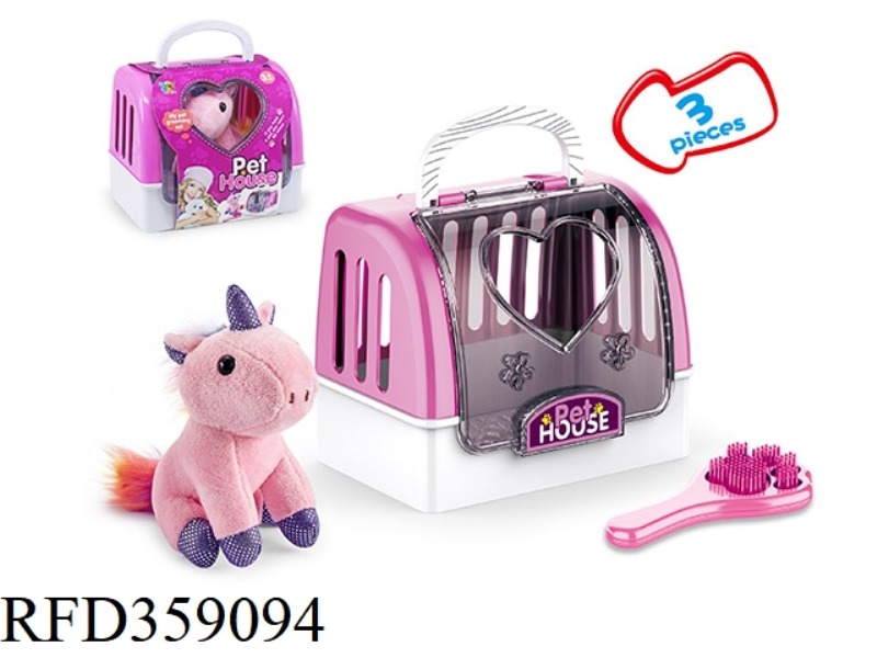 SITTING UNICORN DRESSING PET CAGE
