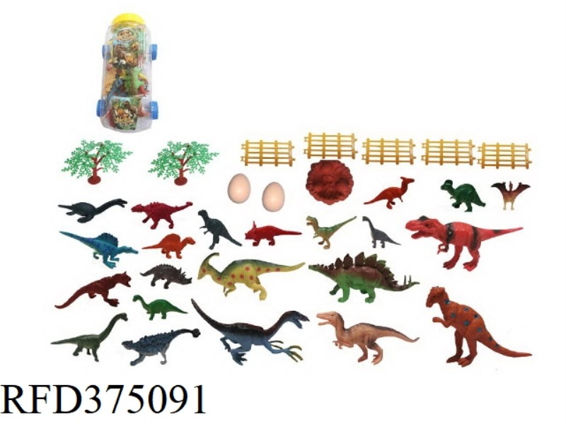 3-6 INCH DINOSAUR, 32PCS
