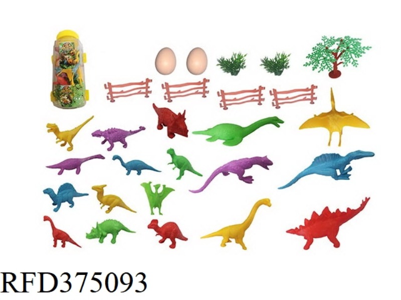 3-4 INCH DINOSAUR, 27PCS