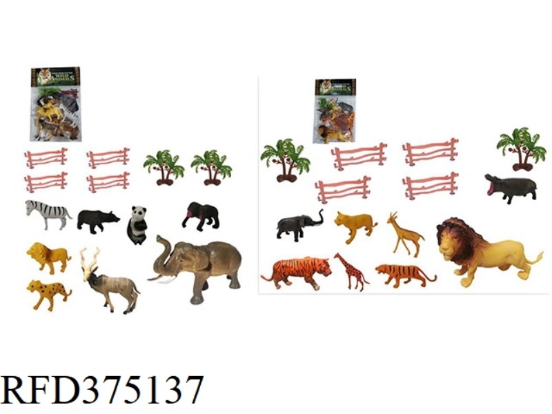 PVC ANIMAL SLEEVE (TWO MIXED) 14PCS