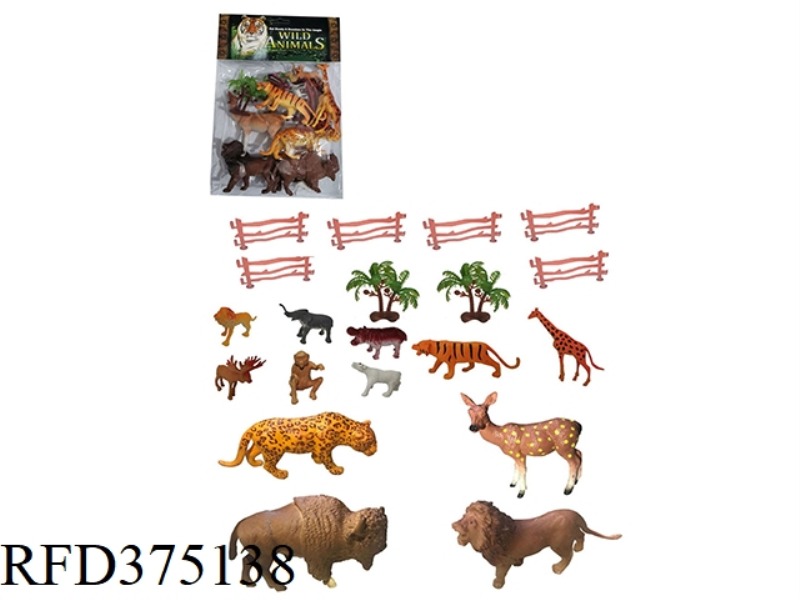 PVC ANIMAL CASE (TWO MIXED) 20PCS