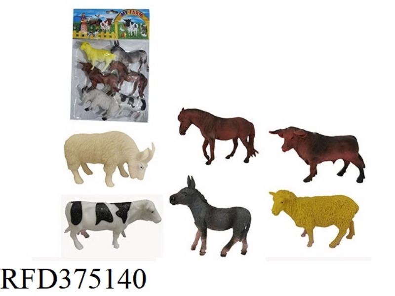 PVC ANIMAL SET 6PCS