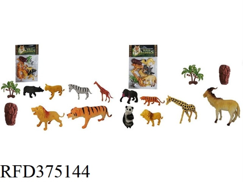 PVC ANIMAL SETS TWO MIXED 8PCS