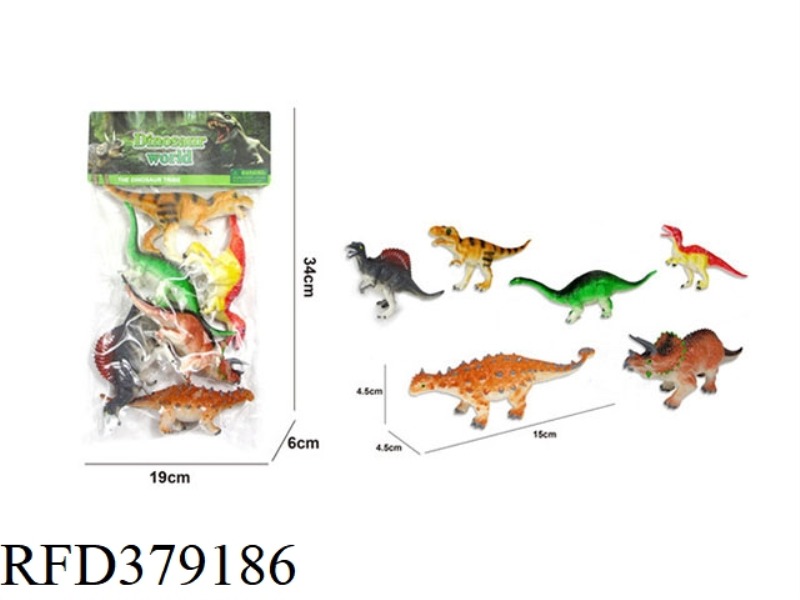 6 6.5-INCH DINOSAURS