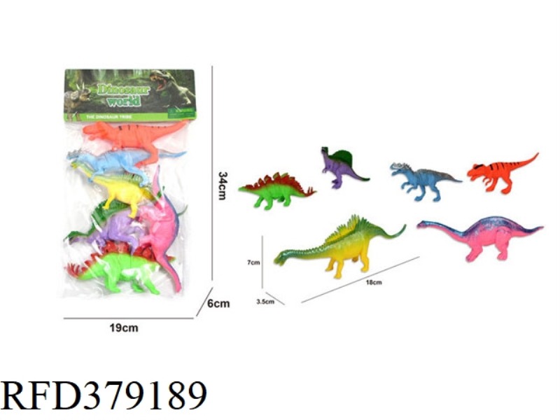 6 6.5-INCH DINOSAURS