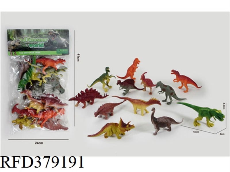 12 6.5-INCH DINOSAURS