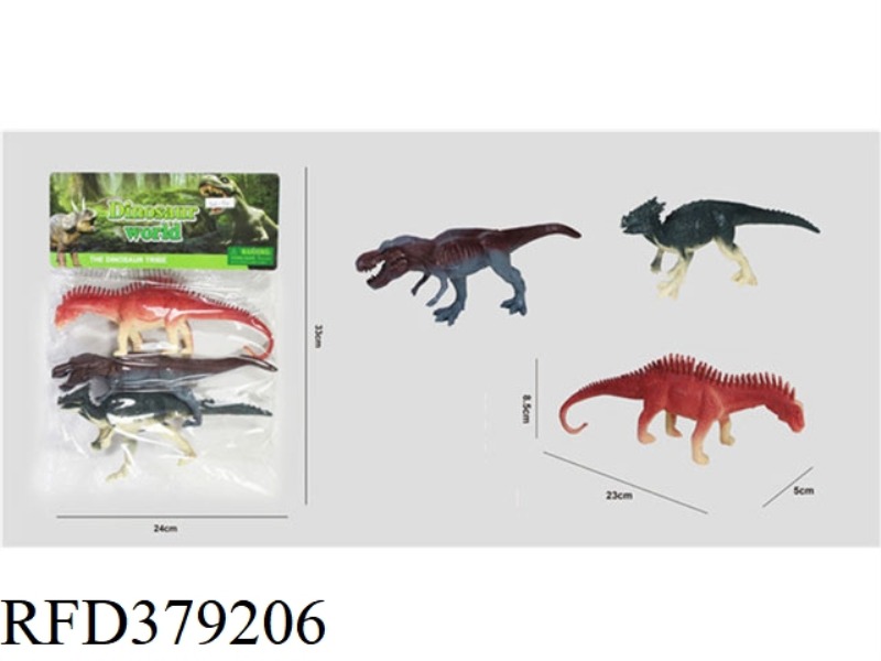 3 10-INCH DINOSAURS
