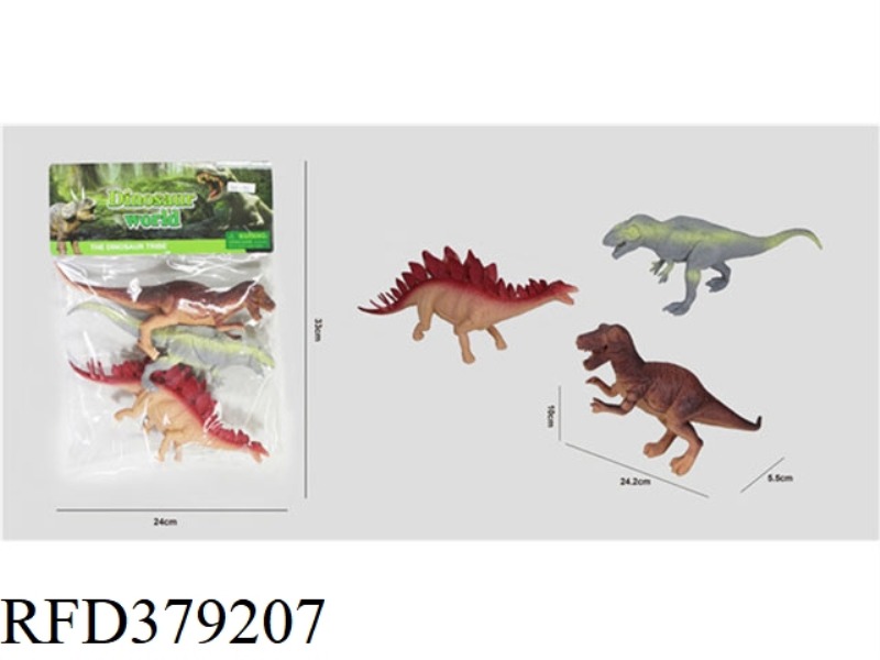 3 10-INCH DINOSAURS