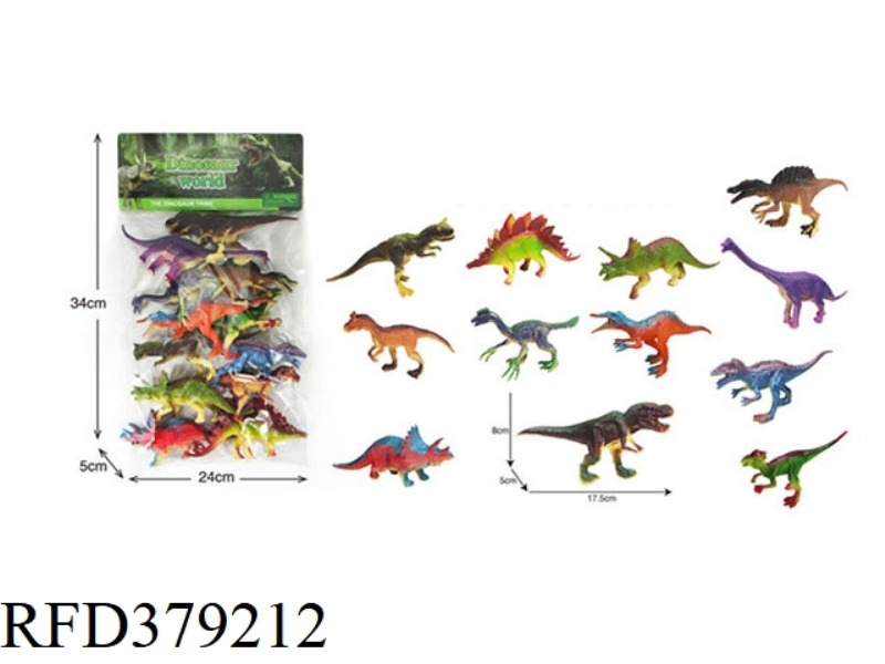 12 6.5-INCH DINOSAURS