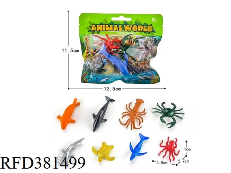 L MARINE LIFE (8PCS)