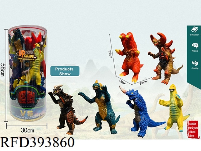 SOFT MONSTER-WITH SOUND AND LIGHT (6 STYLES ARE RANDOMLY MIXED) 10PCS