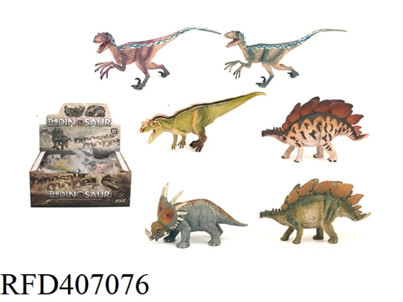 MEDIUM SOLID DINOSAUR 12PCS