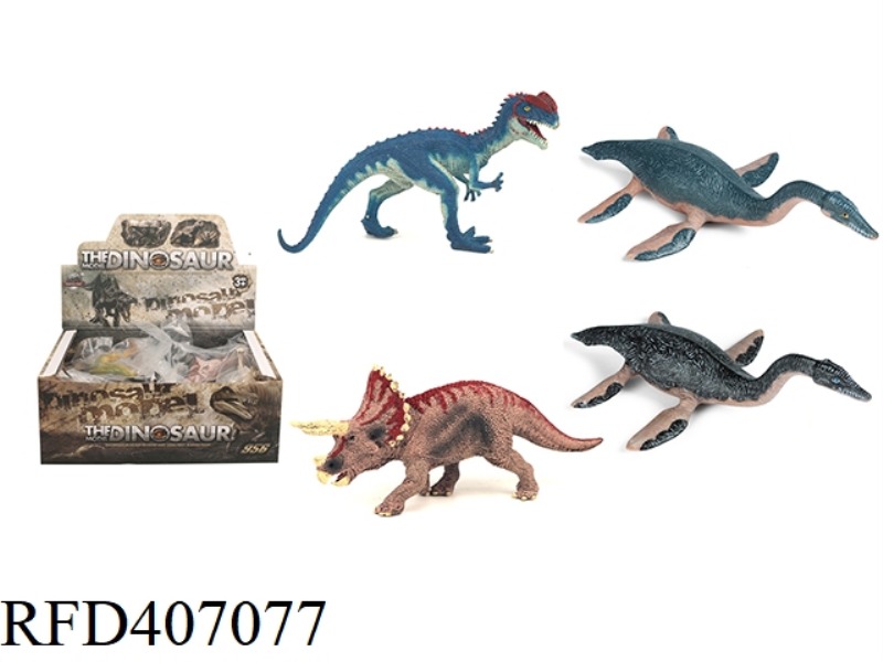 MEDIUM SOLID DINOSAUR 12PCS