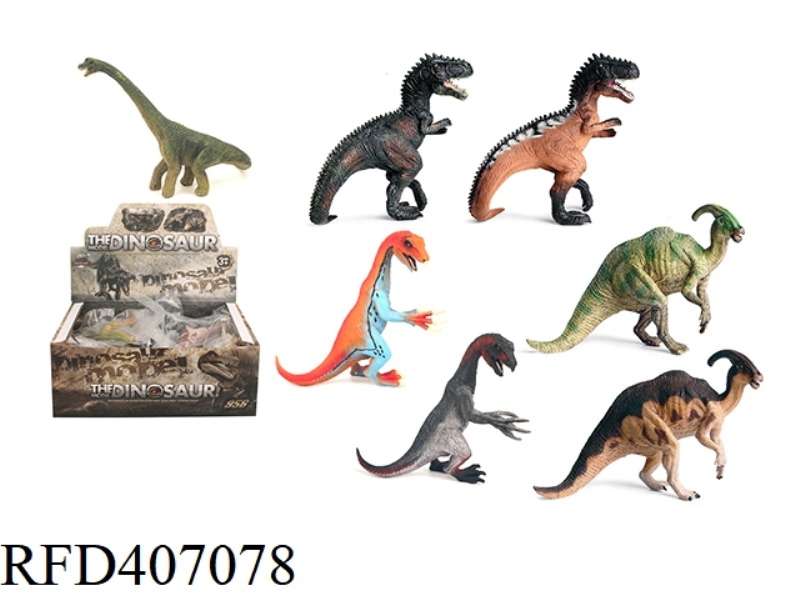 MEDIUM SOLID DINOSAUR 12PCS