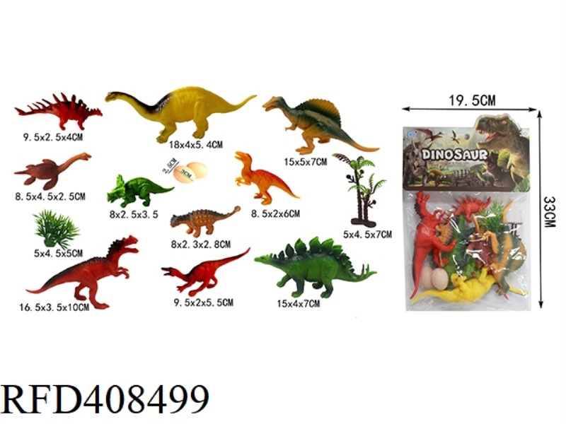 DINOSAUR IN PVC BAG (14PCS)
