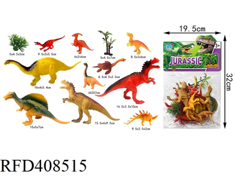 BAG SIMULATION DINOSAUR 12PCS