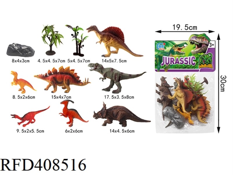 SIMULATION COLOR PAINTING DINOSAUR 10PCS