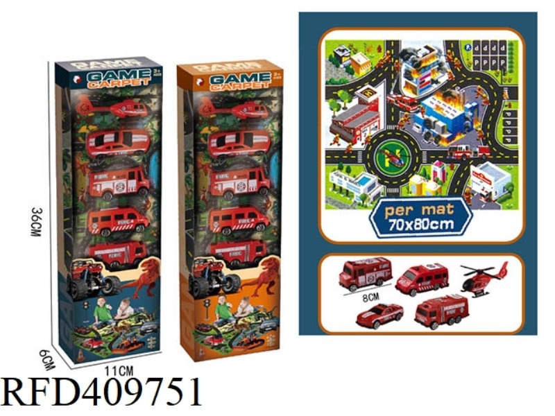 CARPET FIRE TRUCK SET