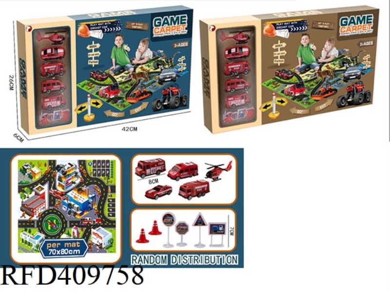 CARPET FIRE TRUCK SET