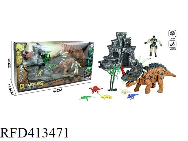 DINOSAUR SCENE SET (LIGHT·SOUND)