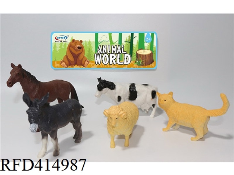 5-PIECE FARM ANIMAL SET