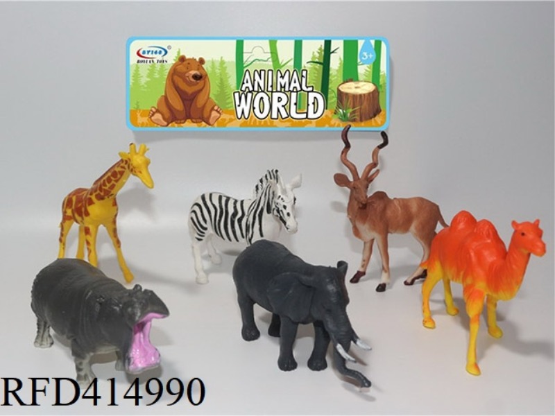 6-PIECE SIMULATION ANIMAL SET