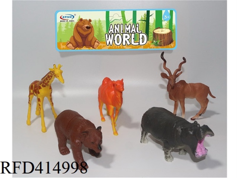 5-PIECE SET OF FOREST ANIMALS