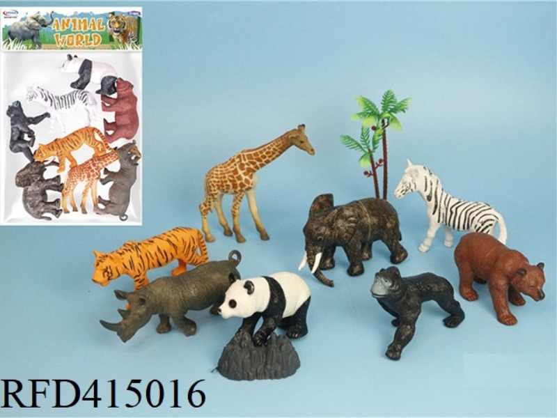 10-PIECE SET OF FOREST ANIMALS