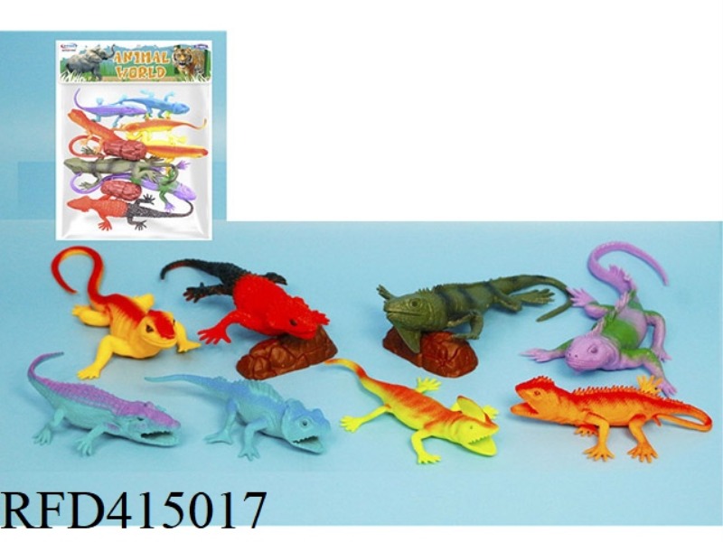 10-PIECE LIZARD REPTILE SET