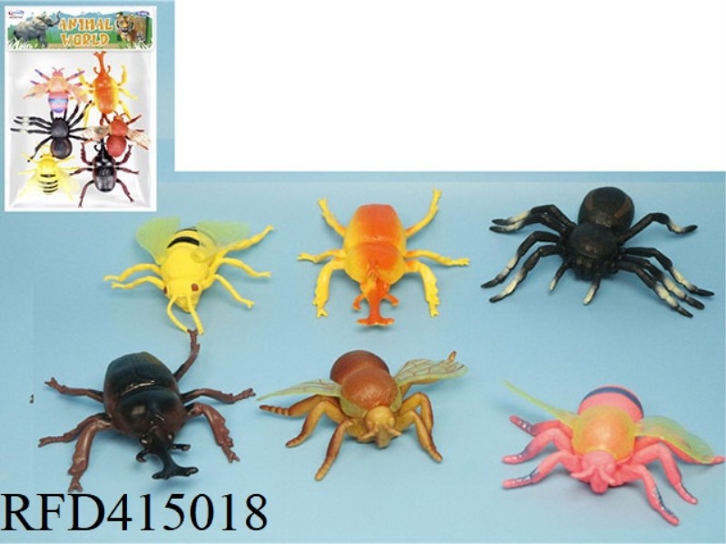 SIMULATED INSECT 6 PIECE SET