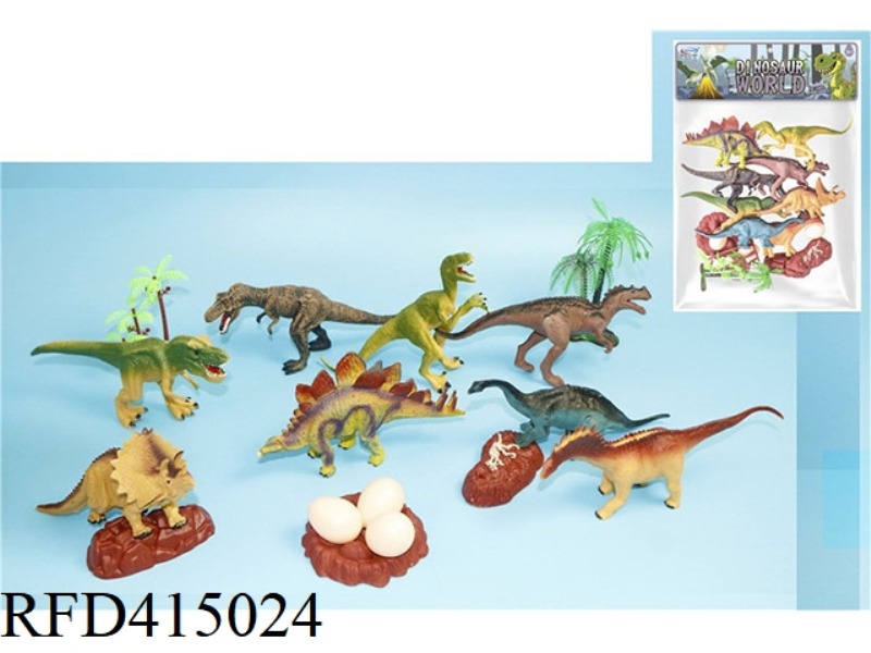 SIMULATION SET OF 16 DINOSAURS