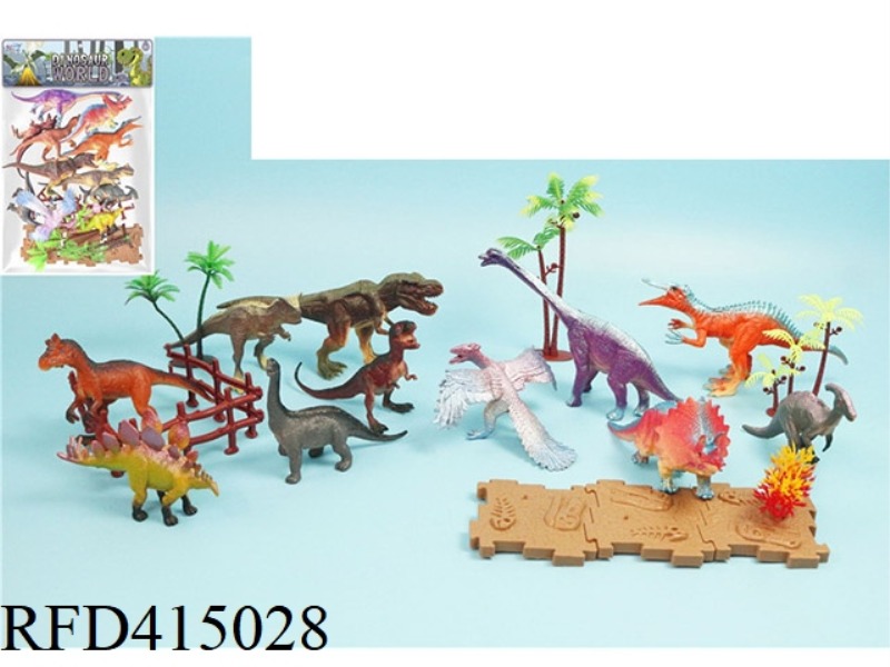 21-PIECE BOUTIQUE DINOSAUR SCENE