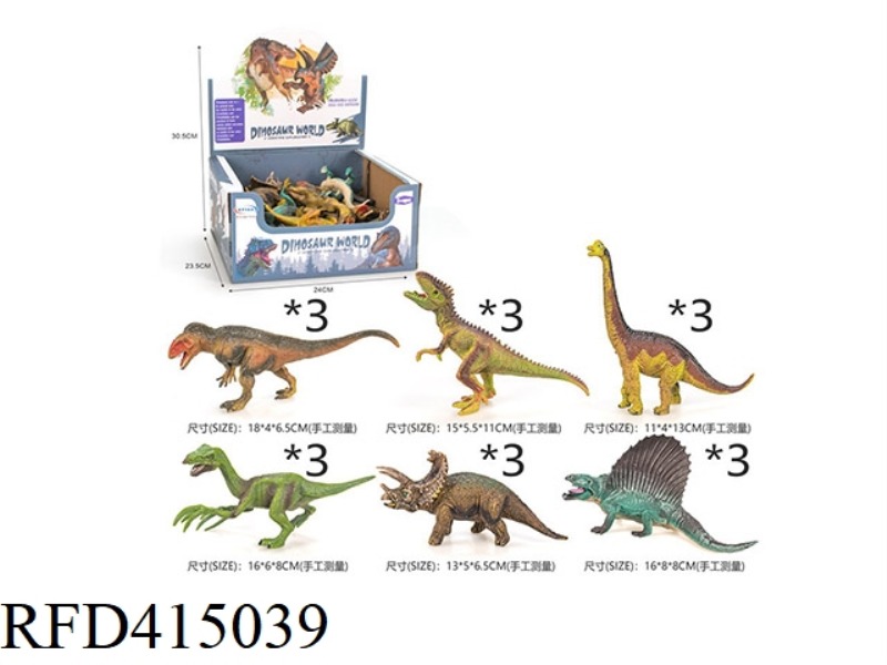 7 INCH DINOSAUR 18PCS