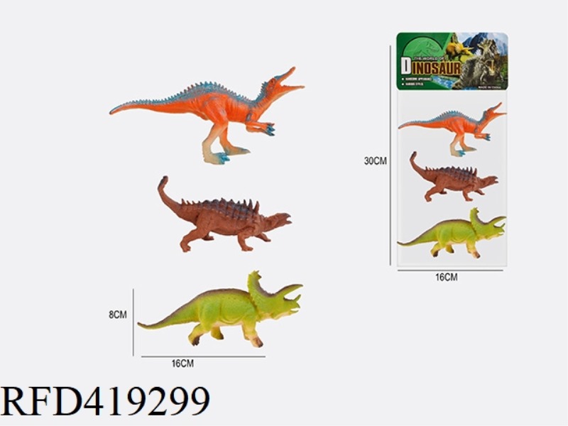 6.2 INCH 3 DINOSAUR ANIMAL SUIT