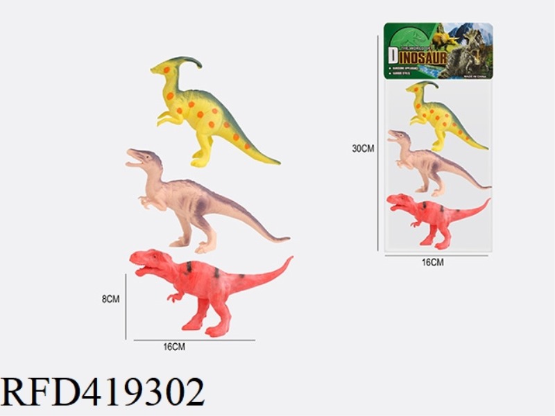 6.2 INCH 3 DINOSAUR ANIMAL SUIT
