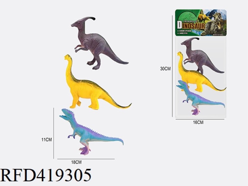 6.2 INCH 3 DINOSAUR ANIMAL SUIT